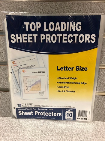 Sheet Protectors 10 Pack