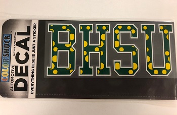 Decal BHSU With Bubbles Inside