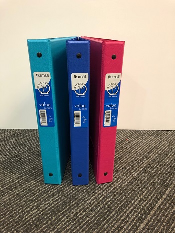 1" Value Binder Fashion Asst