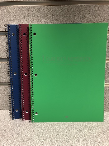 1 Subject Notebook Poly Cover