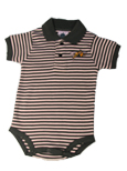 Infant Striped Polo Body Suit