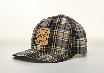 Hat Plaid W/ Leather Patch BHSU