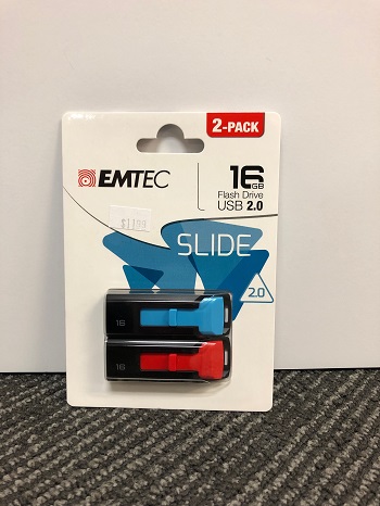 Flash Drive 16Gb Slide 2 Pack