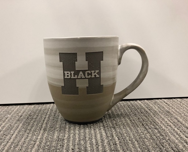 Reactive Clay Ceramic Mug H Logo