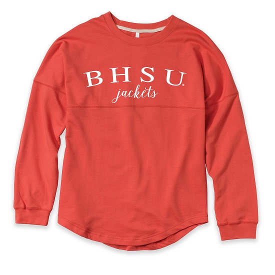 Hot Coral Dolman Crew Bhsu Jackets