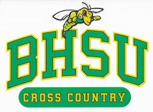 BHSU Cross Country Clear Decal - main view