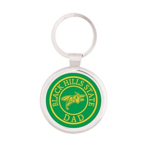 BHSU Dad Round Metal Keytag - main view