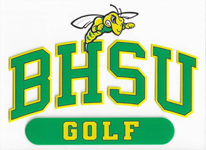 BHSU Golf Clear Decal - main view