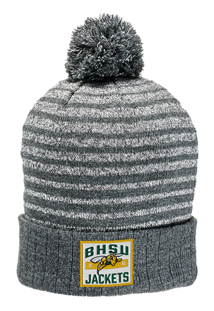Image of BHSU Jackets Patch Pom Beanie