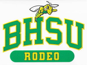 BHSU Rodeo Clear Decal - main view