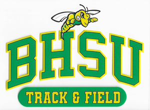 BHSU Track and Field Clear Decal - main view