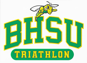 BHSU Triathlon Clear Decal - main view