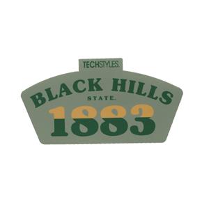 Curved Black Hills State 1883 Decal