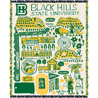 Black Hills State Tapestry Blanket by Julia Gash