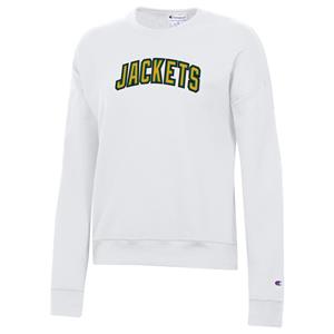 Image of Ladies Glitter Jackets Crew -  white