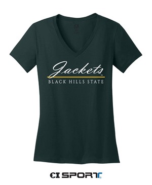 Ladies Jackets V-Neck Tee - main view