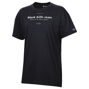 Ladies Oversized Black Hills State Tee - main view