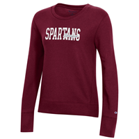 Ladies Spartans Maroon Crew