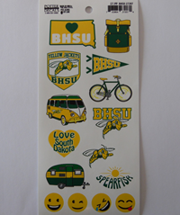 Retro BHSU Sticker Set
