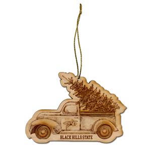 Wooden BHSU Truck Ornament